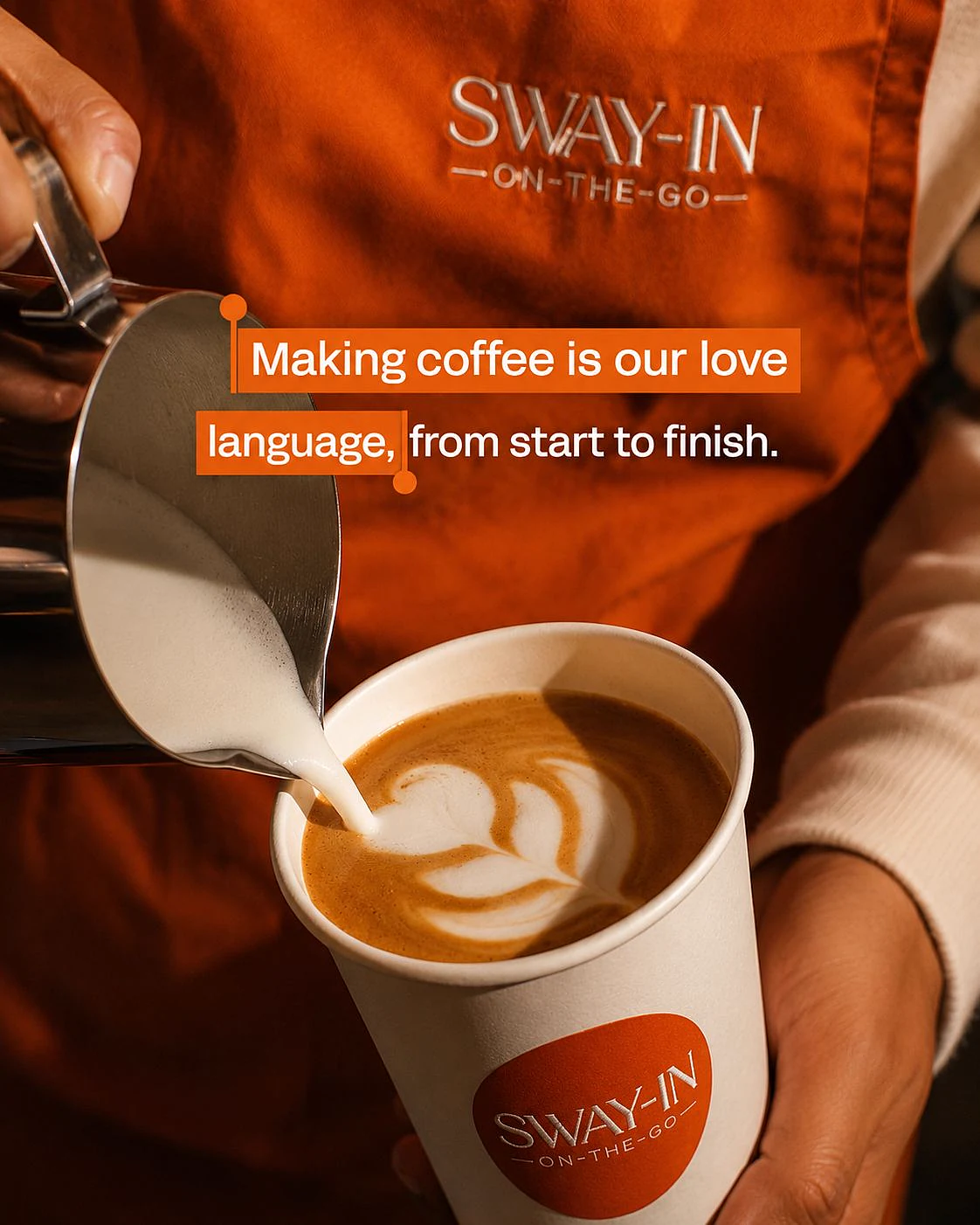 Sway-In latte art post