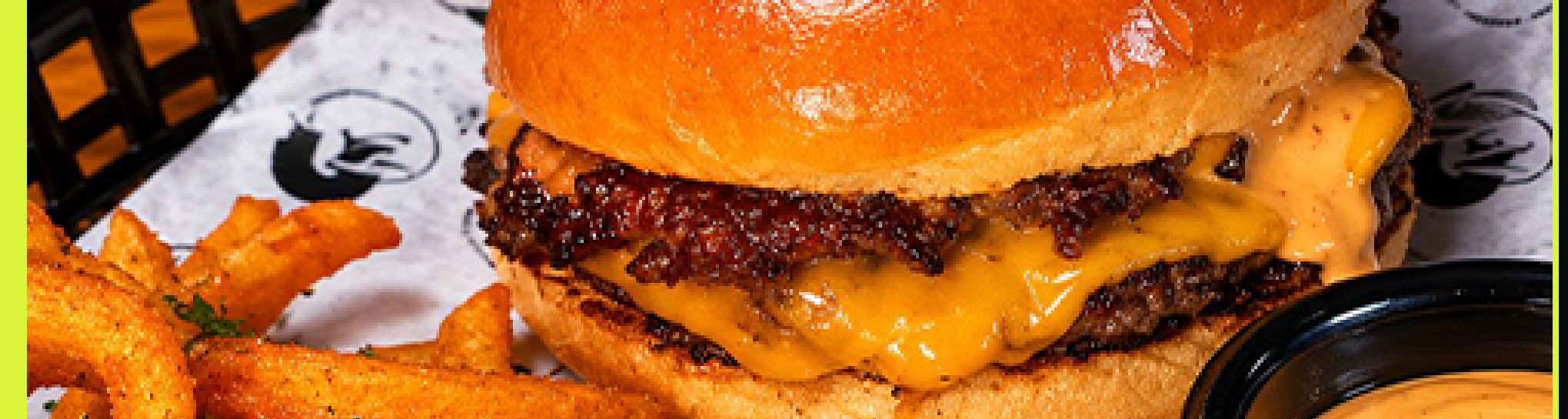 Burger and fries